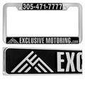 Chrome Plated Metalized Plastic Insert License Plate Frame (Overseas Production)